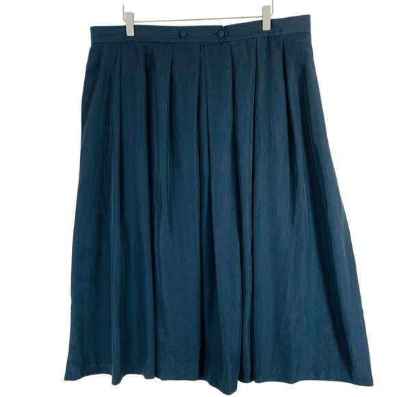 plus size Mid-Rise A-line Skirt black size xxl loose fit lightweight  Relance - Picture 6 of 9